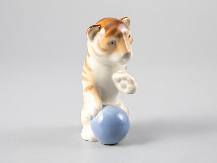 Скульптура форма Тигренок Актер рисунок Полосатый арт. 82.67287.00.1