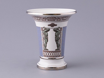 Ваза форма Ампирная рисунок Серебряный город, арт. 80.47619.00.1