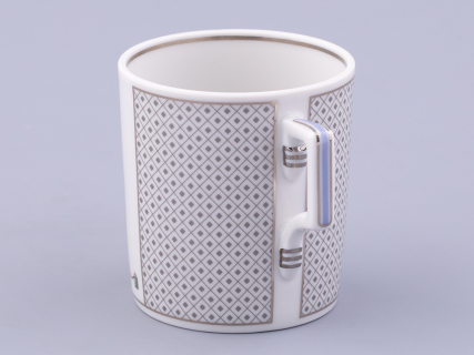 Чашка с блюдцем чайная, форма Гербовая, рисунок Серебряный город 2, арт. 81.32585.00.1, 