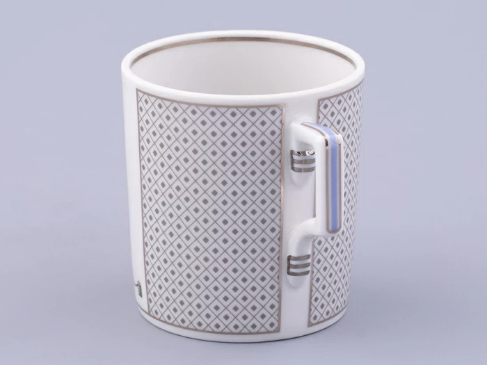 Чашка с блюдцем чайная, форма Гербовая, рисунок Серебряный город 2, арт. 81.32585.00.1, 