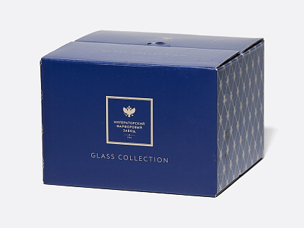 Набор из 4-х стопок для водки Кобальтовая сетка арт. 14.11006.07