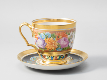 Сервиз чайный 14 предметов на 6 персон, форма Александр |||, рисунок Цветы Александрии, арт 81.31049.00.1, 