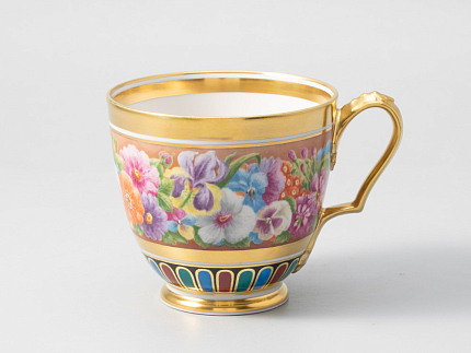 Сервиз чайный 14 предметов на 6 персон, форма Александр |||, рисунок Цветы Александрии, арт 81.31049.00.1