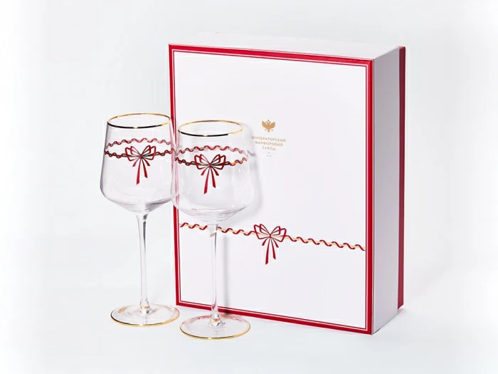 Набор из 2-х бокалов для вина 470 мл, в подарочной упаковке, рисунок Календа, арт 14.11461.07, 