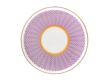 Чашка с блюдцем кофейная 155 мл., форма Волна, рисунок Геометрия 2 арт. 81.27008.00.1