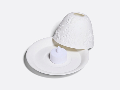 Подсвечник Литофания Рождественский венок LED светильник, арт. 81.10259.00.1