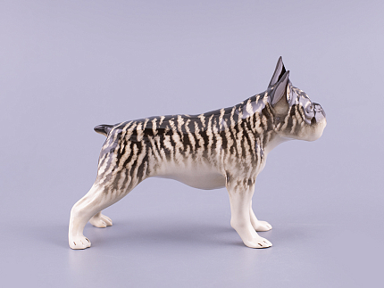 Скульптура Серый Французский бульдог арт. 82.89346.00.1