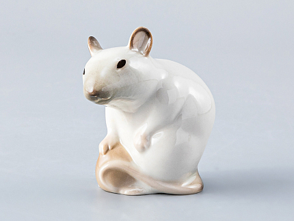 Скульптура форма Мышь с орехом рисунок Сиамская арт. 82.61112.00.1