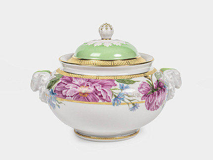 Сервиз чайный на 6 персон 14 предметов, форма Александр III рисунок Дыхание лета, арт. 61.21074.00.5