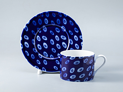 Чашка с блюдцем форма Соло рисунок Реки России. Амур арт. 81.28754.00.1