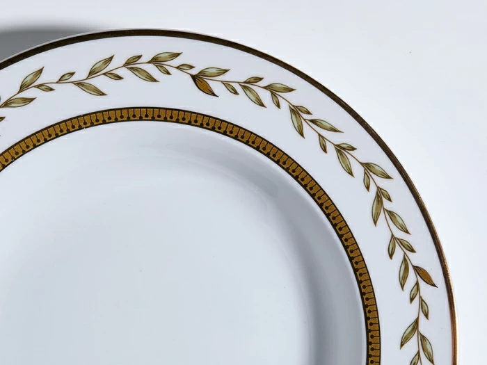 Тарелка глубокая 225 мм, форма Европейская-2, рисунок Нефритовый фон, арт. 80.85351.00.1, 