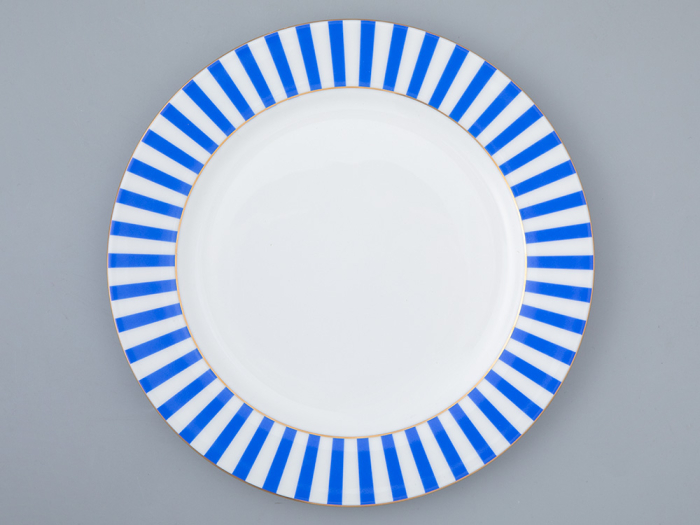 Тарелка плоская 200 мм, форма Стандартная, рисунок Да и нет Лазурный, арт. 80.46526.00.1, 