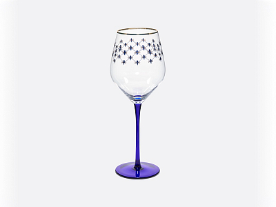 Набор (4 бокала для вина) 380 мл Кобальтовая сетка арт. 14.11001.07