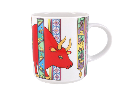Кружка форма Стандарт рисунок Красный бык, арт.  80.99934.00.1
