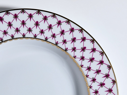 Тарелка глубокая 225 мм форма Европейская рисунок Сетка-Блюз арт. 80.85413.00.1