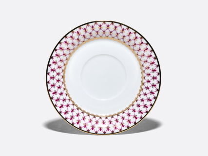 Чашка с блюдцем чайная 260 мл, форма Юлиана, рисунок Сетка-Блюз 2, арт. 81.10802.00.1, 