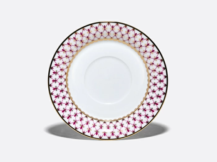 Чашка с блюдцем чайная 260 мл, форма Юлиана, рисунок Сетка-Блюз 2, арт. 81.10802.00.1, 