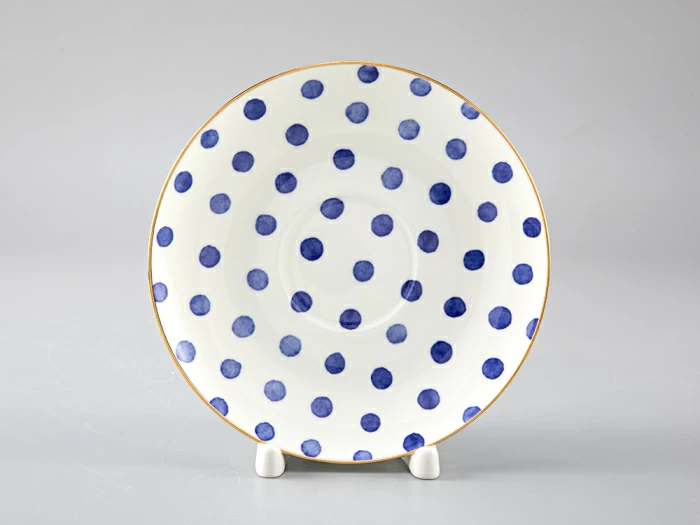 Чашка с блюдцем чайная форма Весенняя рисунок Polka dot арт. 81.28727.00.1, 