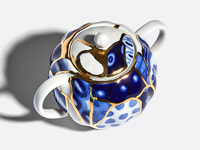 Сахарница форма Тюльпан рисунок Байкал, арт. 80.37276.00.1