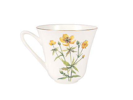 Чашка с блюдцем чайная форма Сад рисунок Лютик арт. 81.26758.00.1