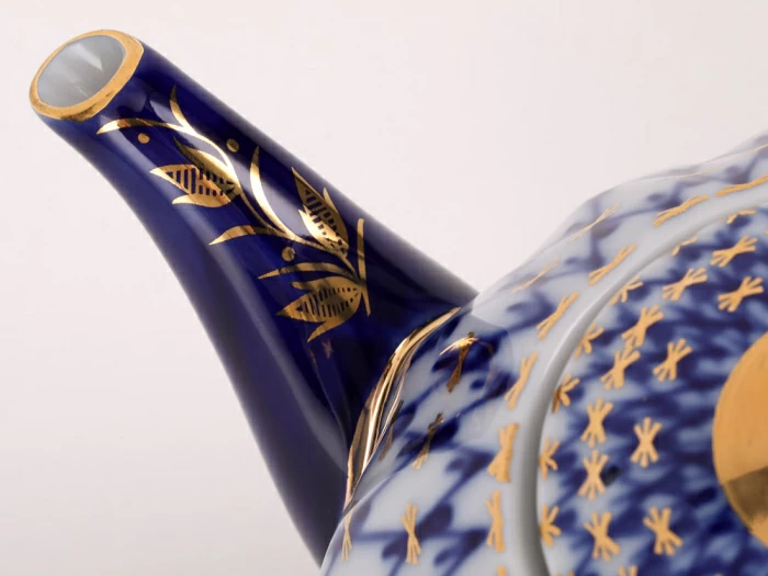 Сервиз чайный форма Тюльпан рисунок Кобальтовая сетка, 6 персон 20 предметов, арт. 81.11141.03.1, 