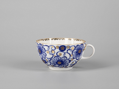 Трехпредметный комплект чайный форма Тюльпан рисунок Вьюнок 250 мл арт. 81.11210.00.1