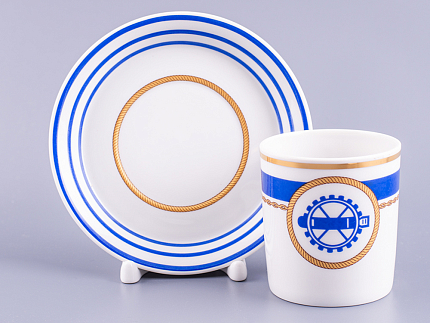 Сервиз чайный форма Гербовая рисунок Кают-компания, 6 персон 14 предметов арт. 81.24029.00.1