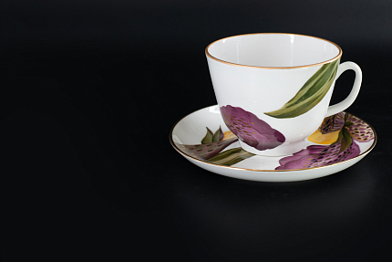 Чашка с блюдцем Жаркий день, на форме Подарочная, арт 41.00175.00.1