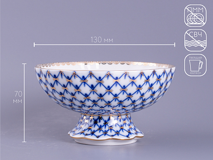 Ваза для конфет Тюльпан Кобальтовая сетка арт. 80.04258.00.1