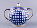 Сахарница Тюльпан Кобальтовая клетка арт. 80.03705.00.1, 