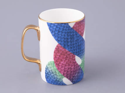 Подарочный набор Бокал с блюдцем и крышкой, форма top, рисунок Лунный змей, арт. 81.32798.00.1, 