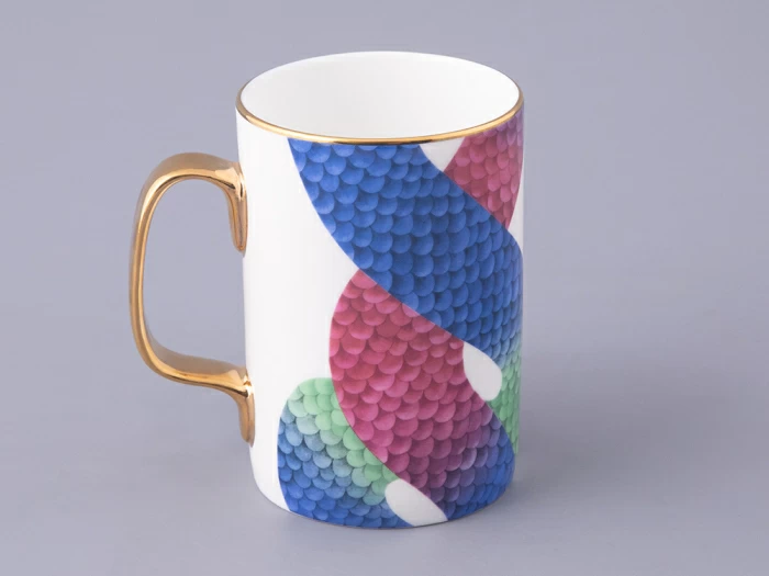 Подарочный набор Бокал с блюдцем и крышкой, форма top, рисунок Лунный змей, арт. 81.32798.00.1, 