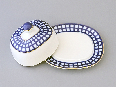 Масленка Прямоугольная Кобальтовая клетка арт. 80.04425.00.1