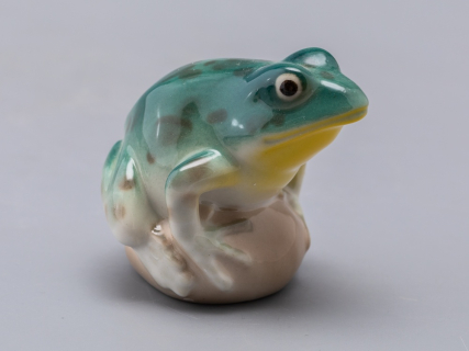 Скульптура Лягушка прудовая бирюзовая арт. 82.63685.00.1, 