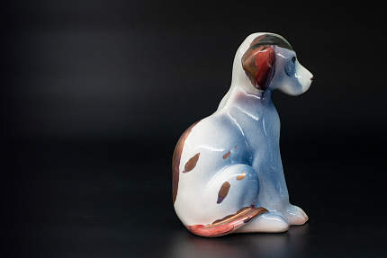 Скульптура Щенок Серый, арт 62.11229.00.1