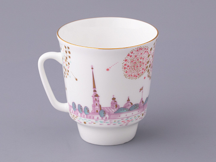 Чашка с блюдцем форма Майская рисунок Волшебная ночь арт. 81.27381.00.5