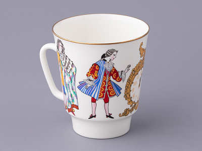 Трехпредметный комплект форма Майская рисунок Золушка арт. 81.25406.00.1