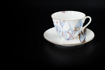 Чашка с блюдцем Любимые Цветы Модерна 4, на форме Весенняя, арт 61.21003.00.1
