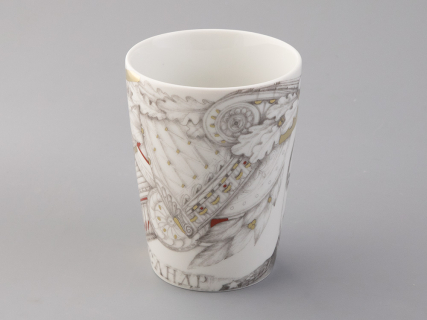 Бокал с блюдцем в подарочной упаковке, форма Гранд, рисунок Маршалы победы Василевский А.В., арт. 81.33242.00.1, 