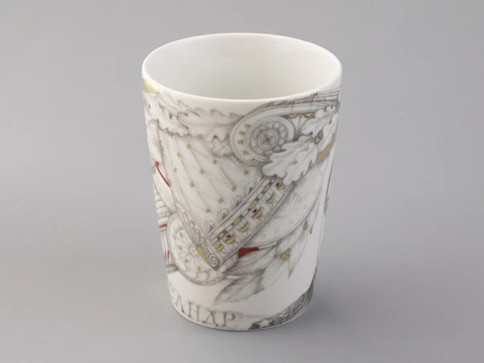 Бокал с блюдцем в подарочной упаковке, форма Гранд, рисунок Маршалы победы Василевский А.В., арт. 81.33242.00.1, 