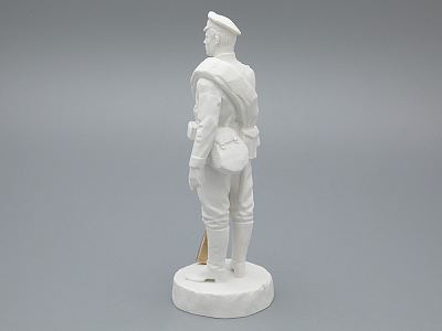 Скульптура Рядовой армейского полка эпохи Николая II, в подарочной упаковке, рисунок Белый бисквит, арт 81.33424.00.1