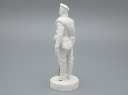 Скульптура Рядовой армейского полка эпохи Николая II, в подарочной упаковке, рисунок Белый бисквит, арт 81.33424.00.1, 