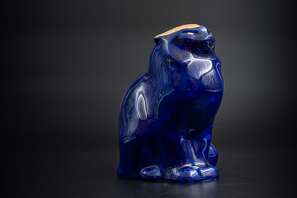 Скульптура Кобальтовый Кот, арт 62.15147.00.1