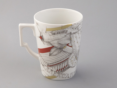 Бокал с блюдцем в подарочной упаковке, форма Гранд, рисунок Маршалы победы Василевский А.В., арт. 81.33242.00.1