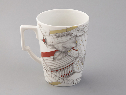 Бокал с блюдцем в подарочной упаковке, форма Гранд, рисунок Маршалы победы Василевский А.В., арт. 81.33242.00.1