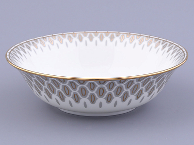 Салатник 190 мм форма Премиум рисунок Саламандра Грей арт 80.44704.00.1