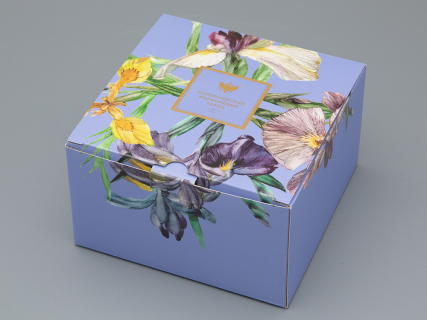 Чашка с блюдцем L’Art des Fleurs в подарочной упаковке, форма Весенняя 2, рисунок Аметистовое пламя, арт 81.33403.00.1, 