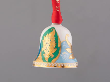 Подарочный набор Колокольчик форма Петелька рисунок Рождественские узоры 3 штуки, арт. 81.32619.00.1, 