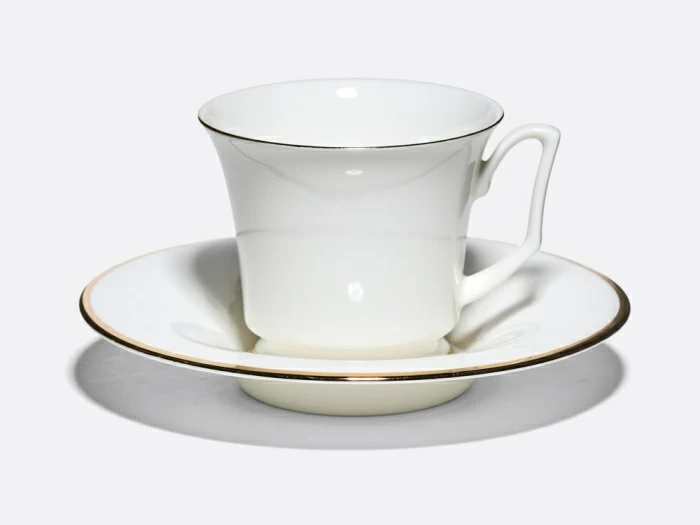 Чашка с блюдцем чайная 210 мл форма Юлия рисунок Золотая лента арт. 81.23998.00.1, 