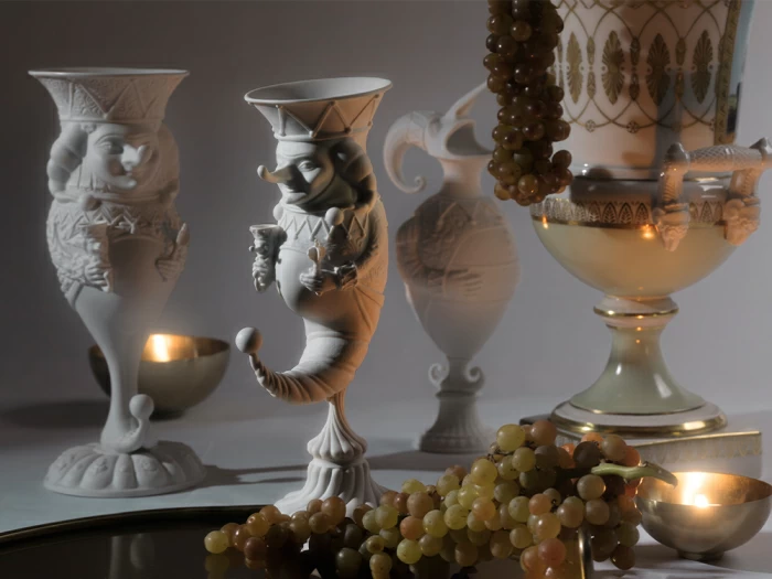 Скульптура Бахус в подарочной упаковке, рисунок Белый, арт. 81.33651.00.1, 